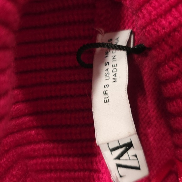 Zara Pink Cropped Turtleneck Sweater. Size S. - Picture 4 of 6